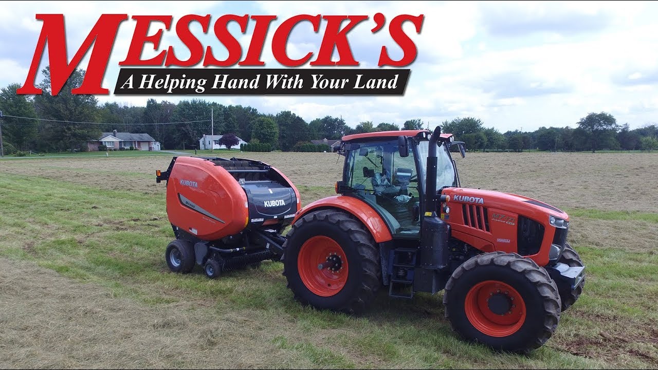 Kubota BV4160 Round Baler: Walk Around (Hay Day 2017)