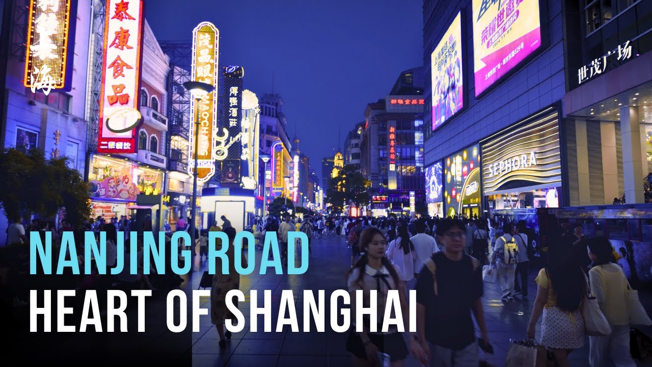 Shanghai’s Busiest Street & Food Paradise | 4K Walk China