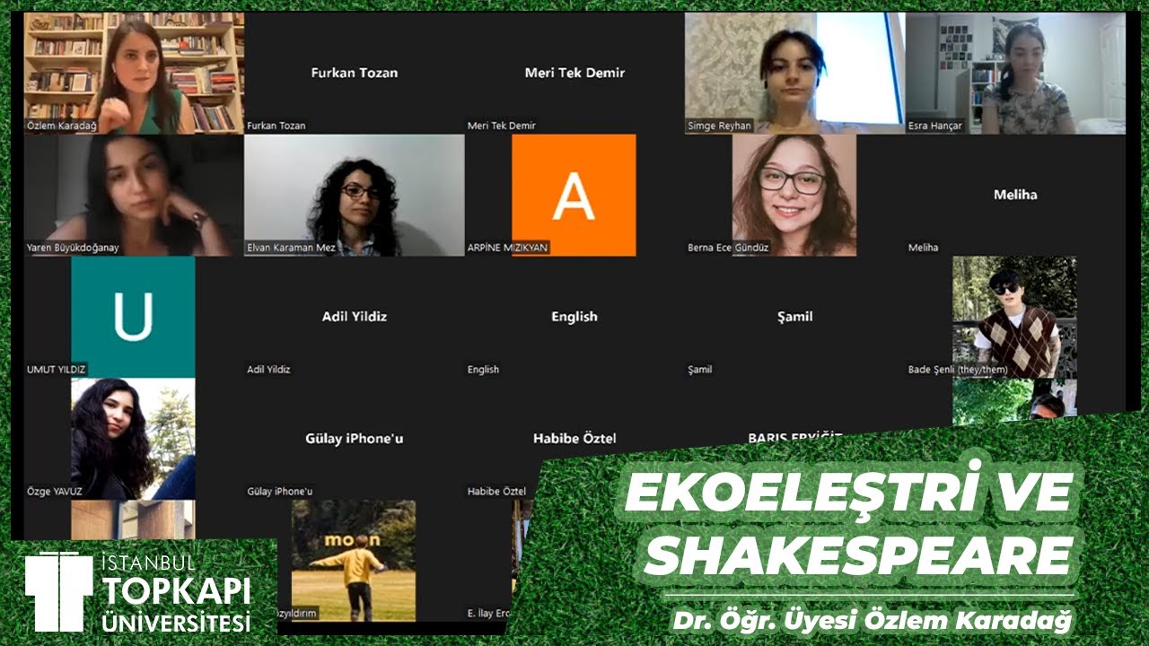 Ekoeleştiri ve Shakespeare (Dr. Öğr. Üyesi Özlem Karadağ)
