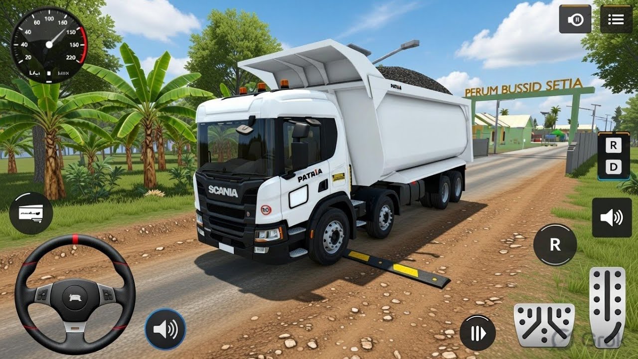 Scania XT Dump Truck | Speed Breaker Off-Road Map 😱 | Bus Simulator Indonesia | Indian Traffic Mod 