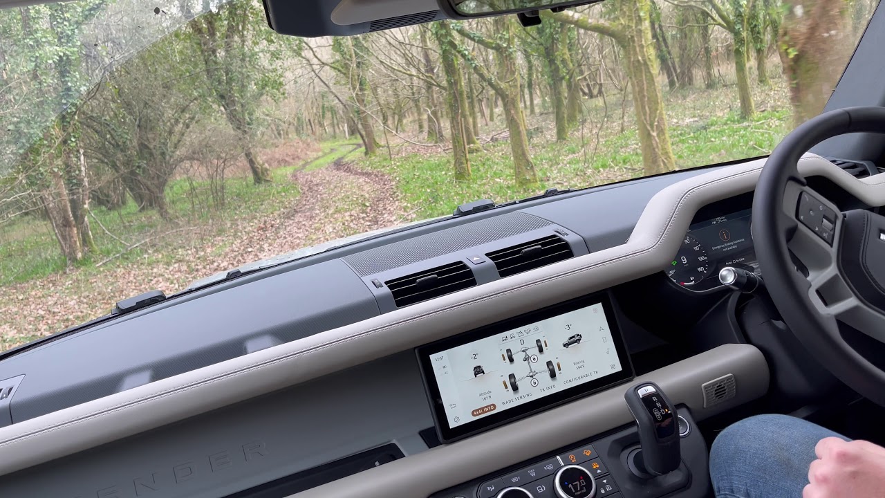 Land Rover Defender 90 2021 Offroad Play in UK Muddy Woodland