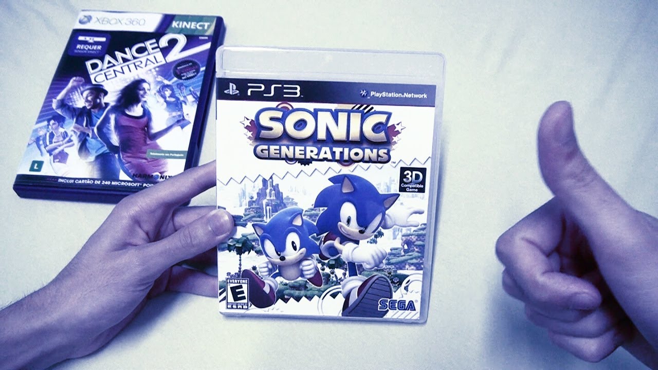 Unboxing Sonic Generations & Dance Central 2, Onde Costumo Comprar, Informações e Opiniões - CJBr