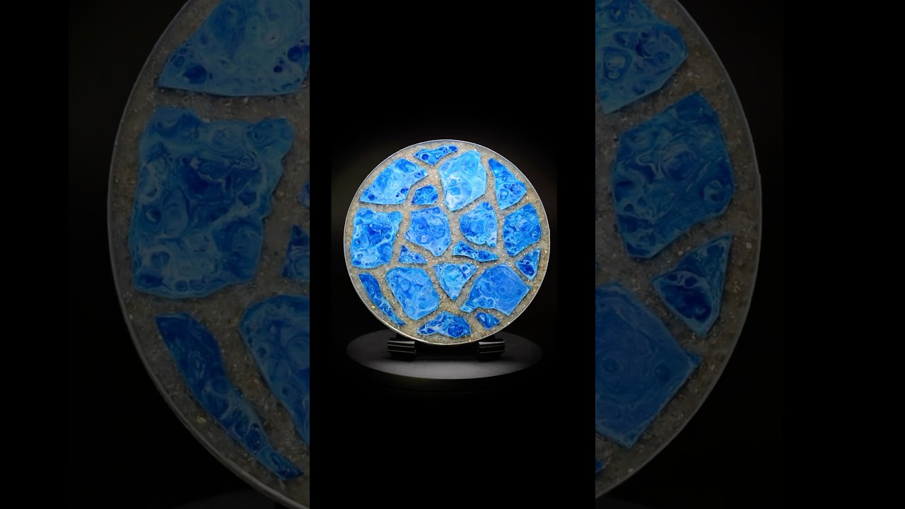 Resin Ocean Art using our Geode Agate Tray 2-Part Mold 