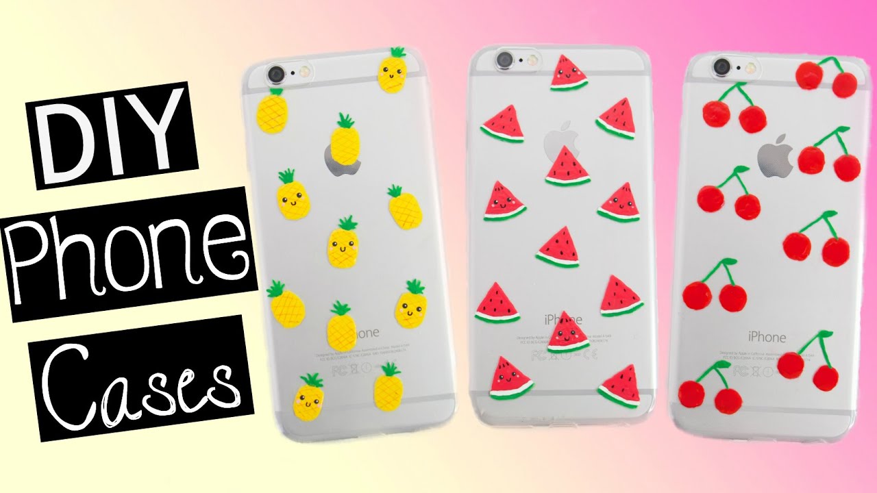 DIY FRUIT PHONE CASES  | Pineapple, Watermelon & Cherry
