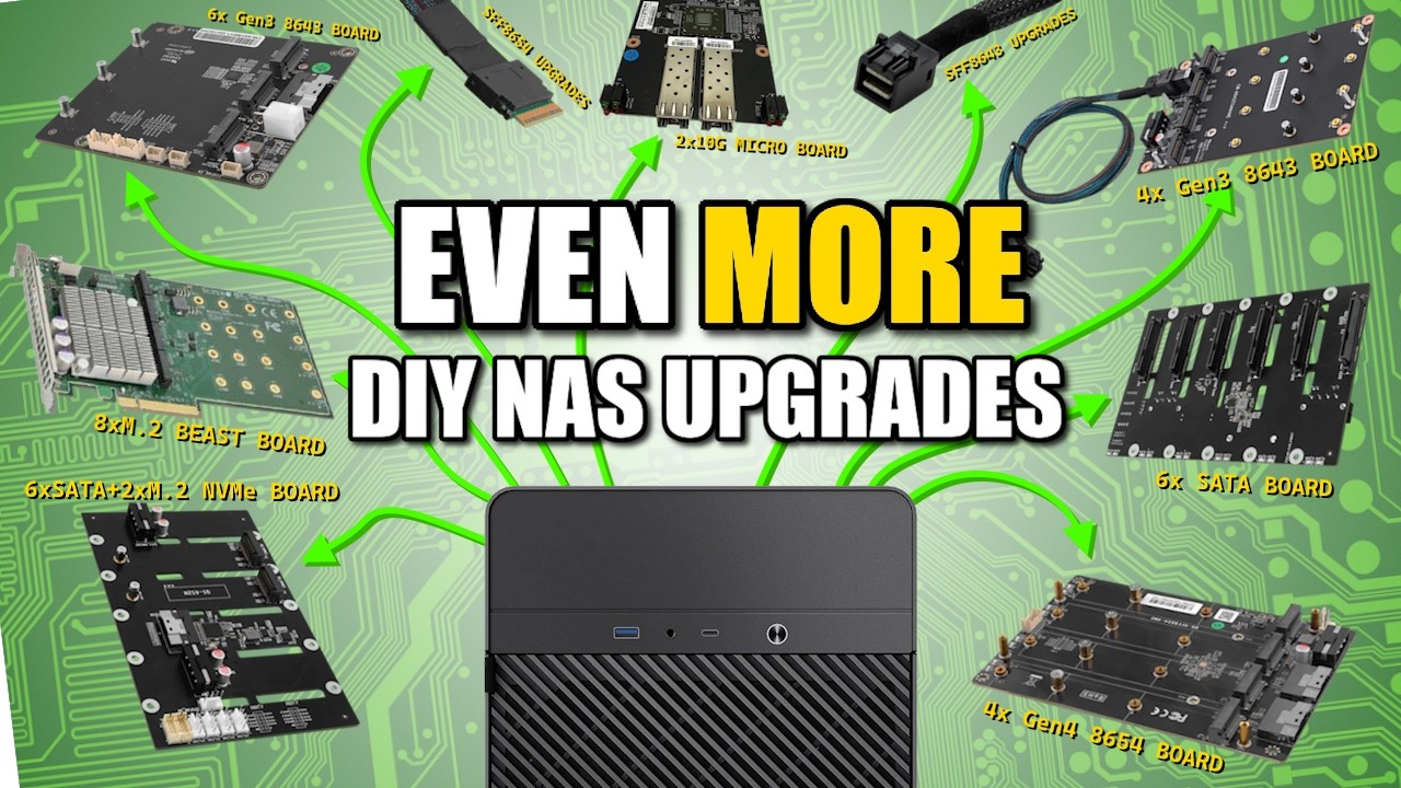 EVEN MORE DIY NAS UPGRADES - NVMe, SATA? Why Not Both!
