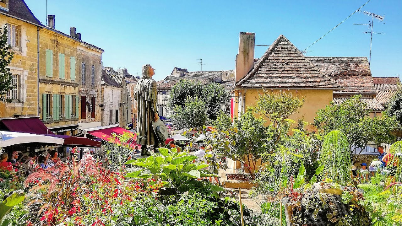 Walking in Dordogne -2 / August 2020 4k Walk in Bergerac / ASMR Walk Bordeaux 4k France Perigord