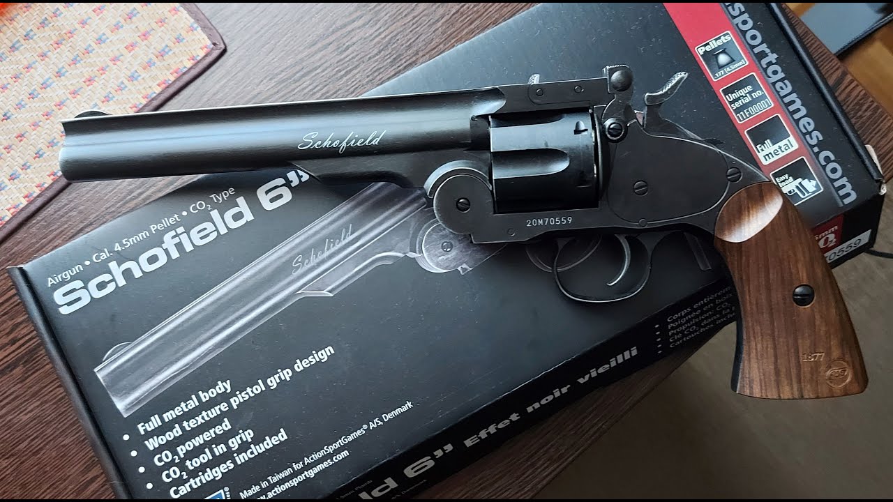 Пневматический револьвер ASG Schofield 6