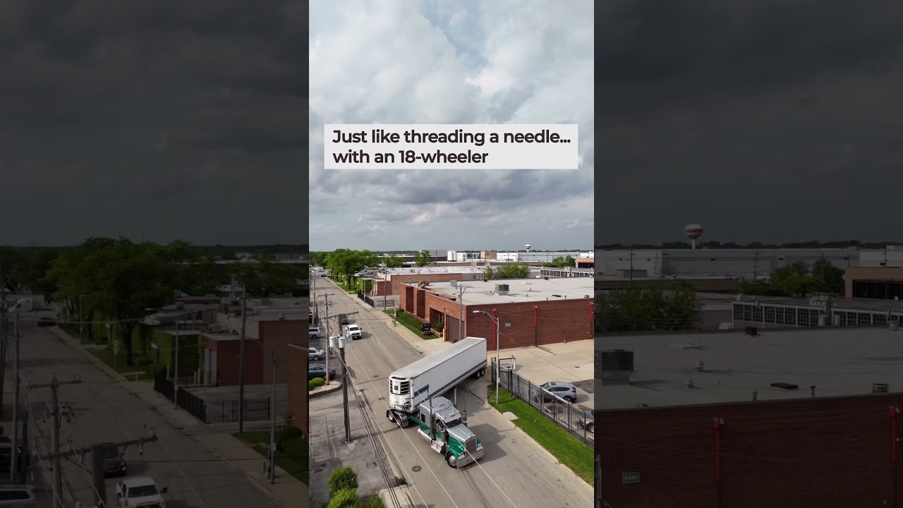 This trucker backs his dry van into a tight dock with such precision, it's almost balletic.