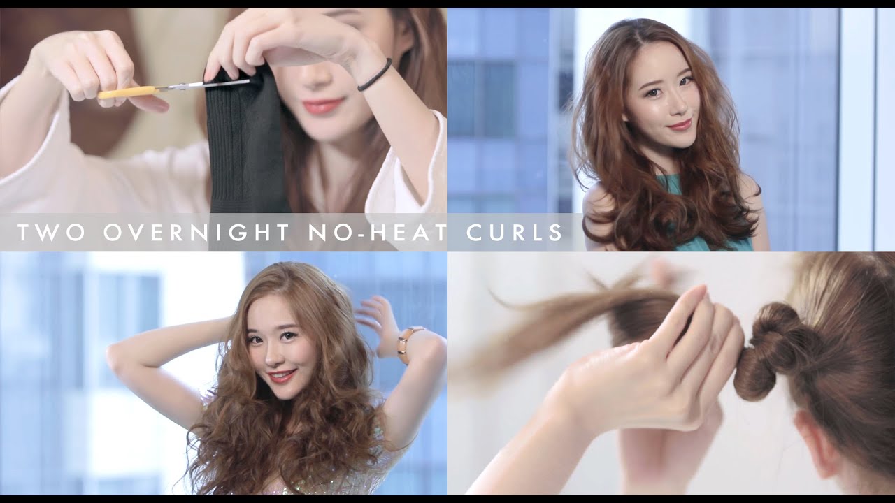 Two Easy Overnight No Heat Holiday Curls