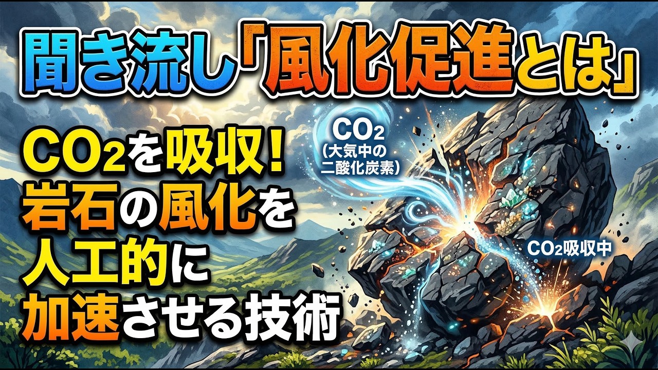 【聞いて学ぶ】風化促進ってなに？？CO2を固定するもう一つのアイデア！