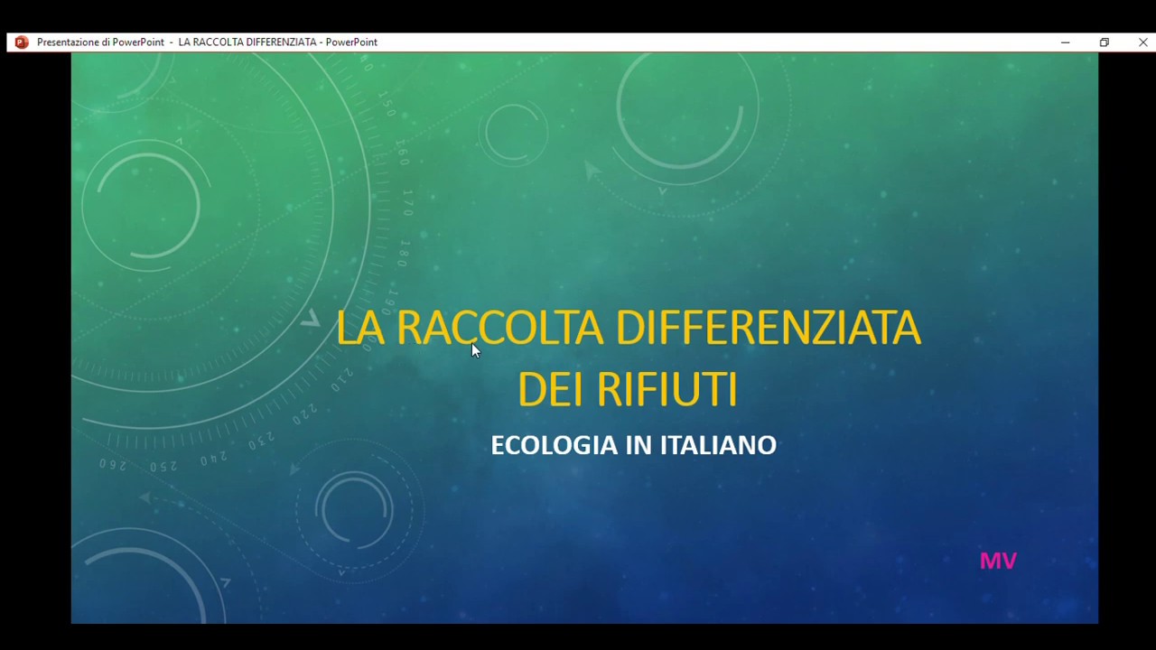LA RACCOLTA DIFFERENZIATA   Ecologia in italiano