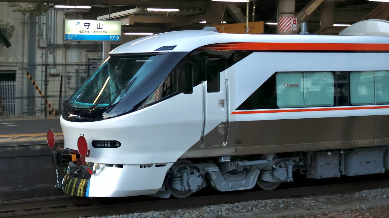 (JR東海車が川崎車両から出場!!)新型しなの号 385系2両がEF66の牽引で東海へ