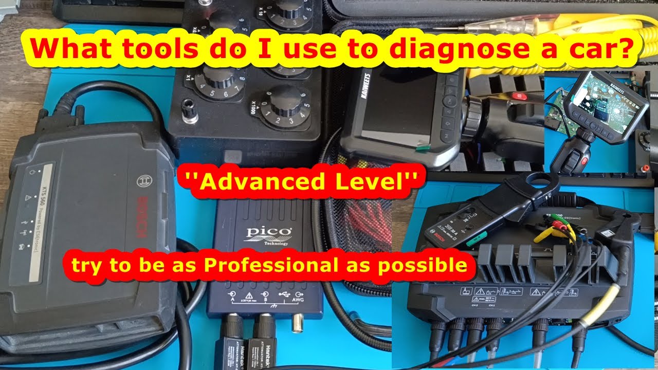 Diagnose a car with advanced tools ! Try to be a professional. What I use and what I recommend.