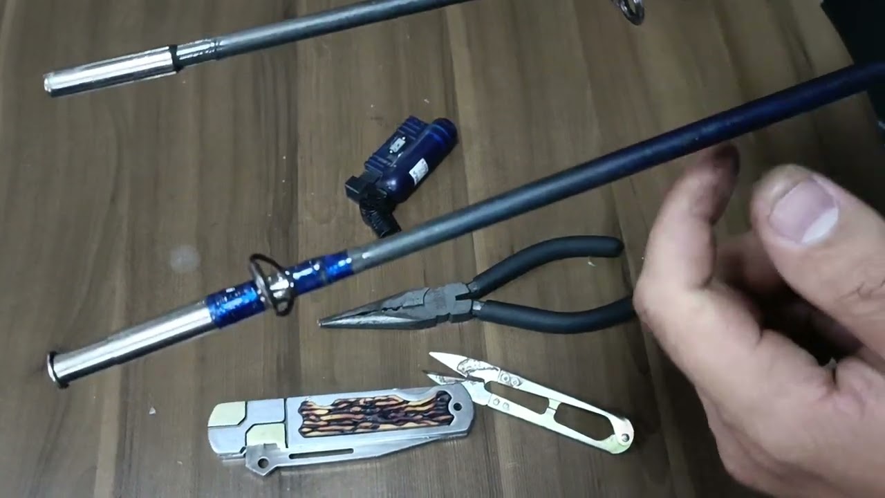 como fazer emenda  na  vara de pesca..