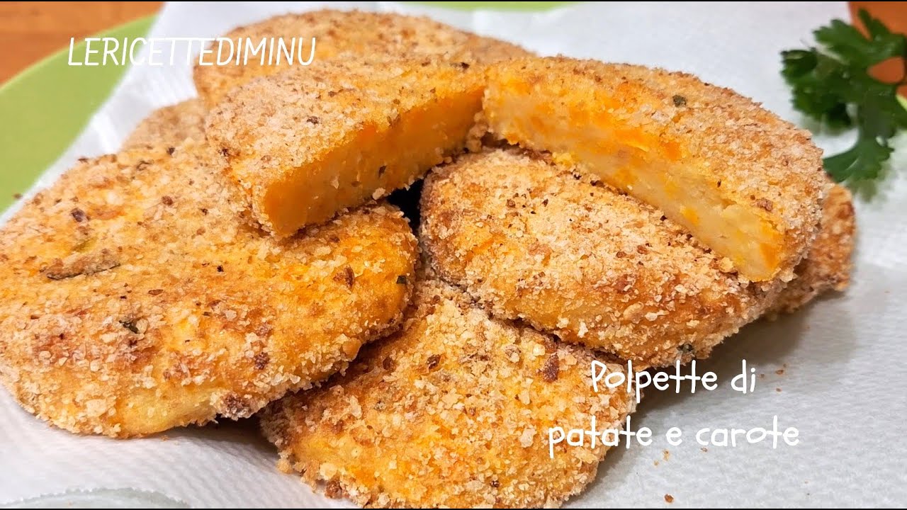 Polpette di patate e carote al forno