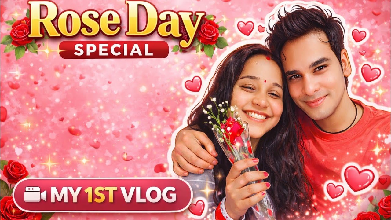 My 1sT VLOG ROSE DAY 🌹SPECIAL ♥️