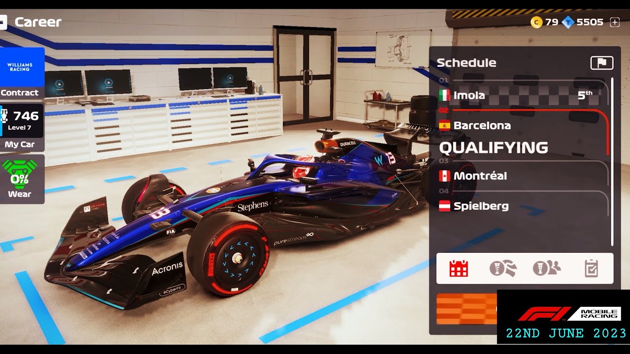 F1 MOBILE RACING 2023 ♤ CAREER MODE ♤ BARCELONA ♤ ROOKIE 1 ♤ WILLIAMS RACING ♤ ALEXANDER ALBON