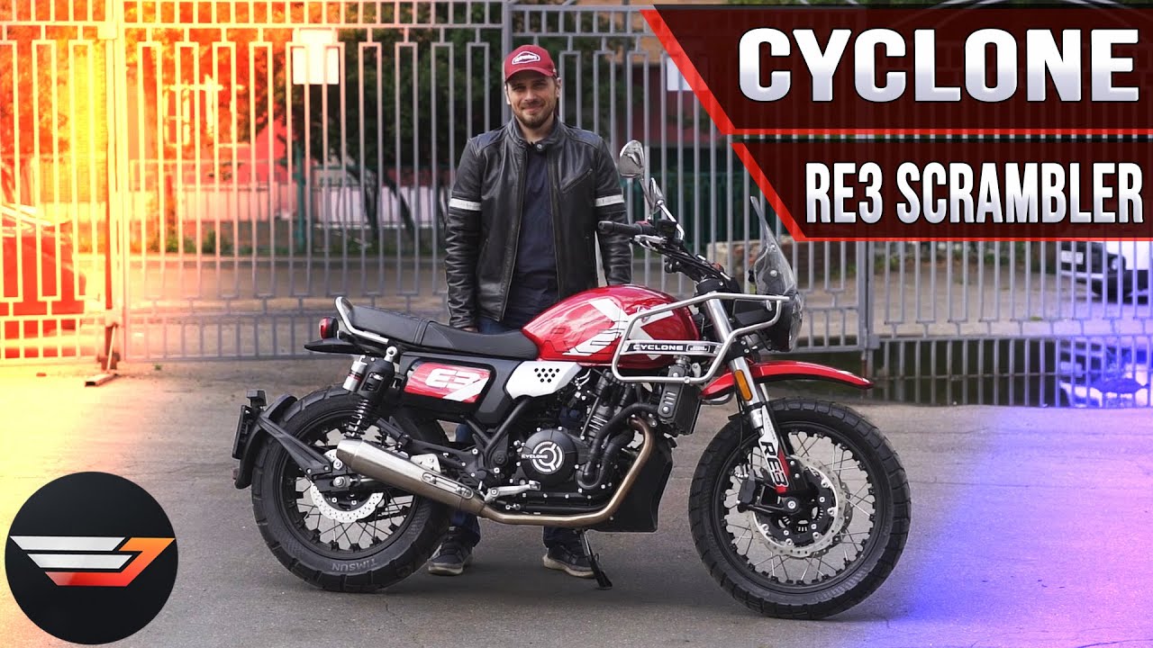 Cyclone RE3 Scrambler. Упакованный и нарядный дорожник