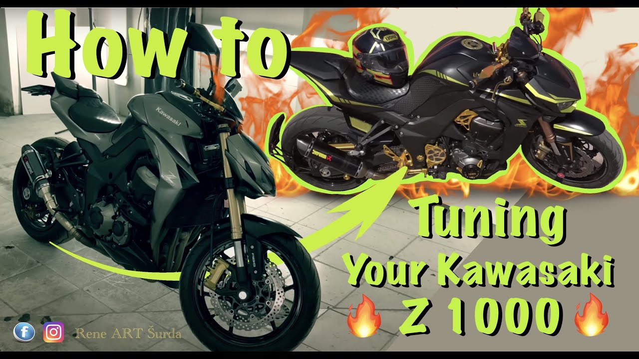 How to tuning KAWASAKI Z1000 THE BEAST / Black and Gold rider
