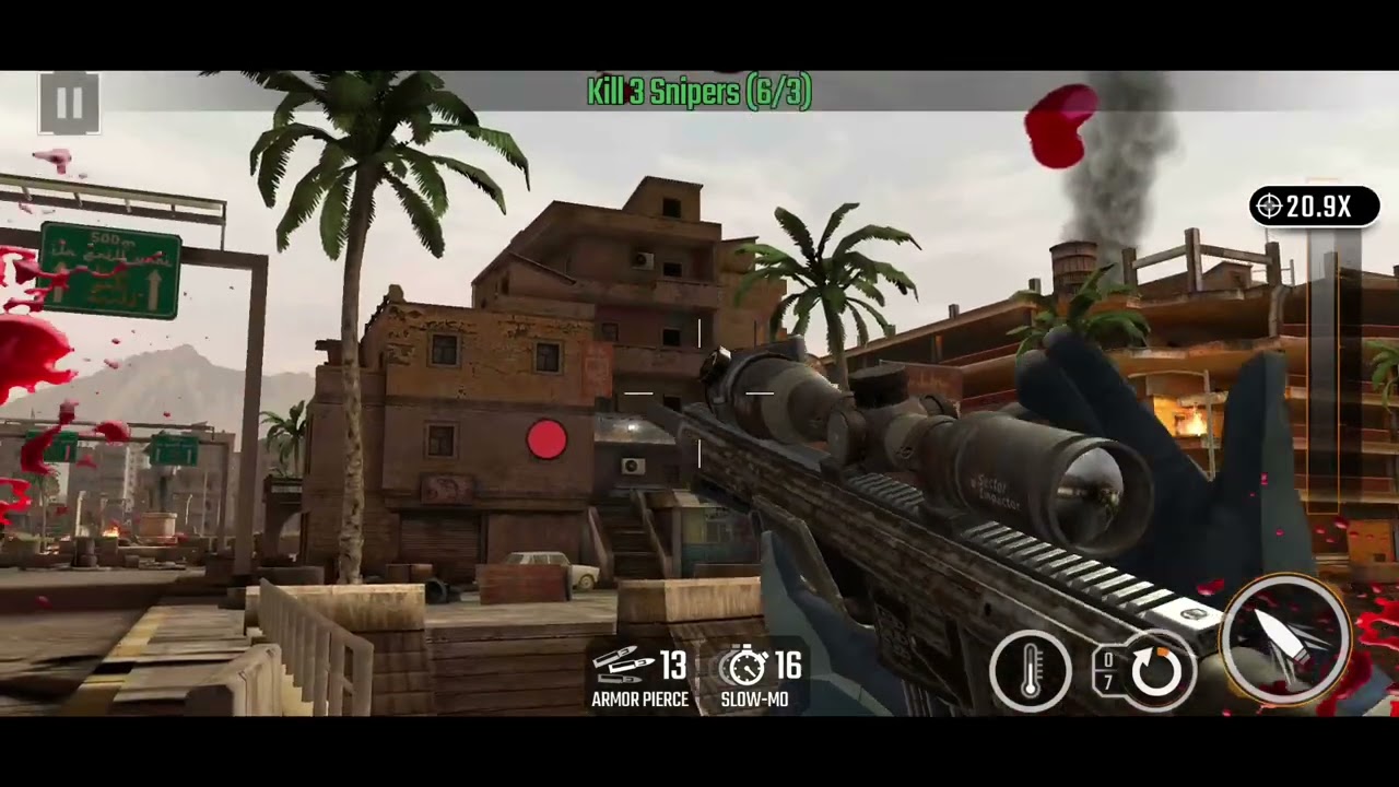 SNIPER STRIKE, Z3, BAGHDAD, RIFLE, MISSION 21,22,23,24,25.
