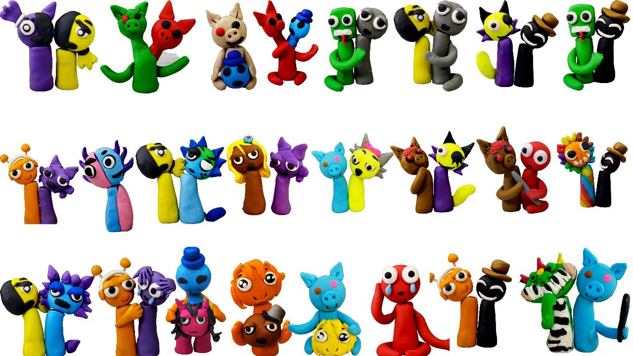 ❤️50+ Fusion : Sprunki,Rainbow Friends,Piggy Poppyplaytime - Abstracts!!! 