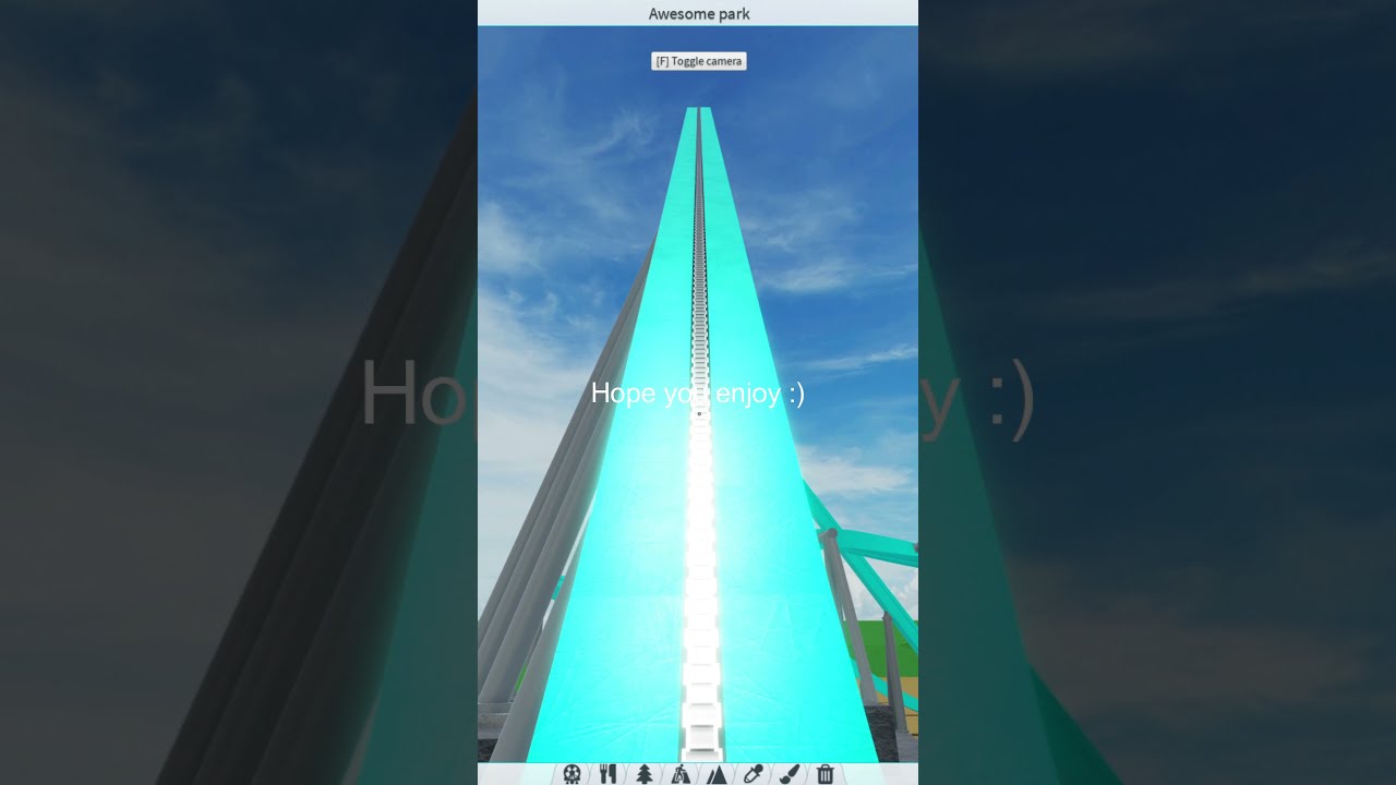 POV of my single rail coaster in Theme Park Tycoon 2!