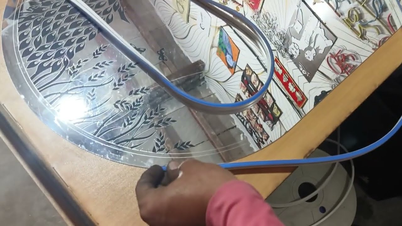 Fancy Acrylic Mirror with CO2 laser Cutting Machine #co2laser