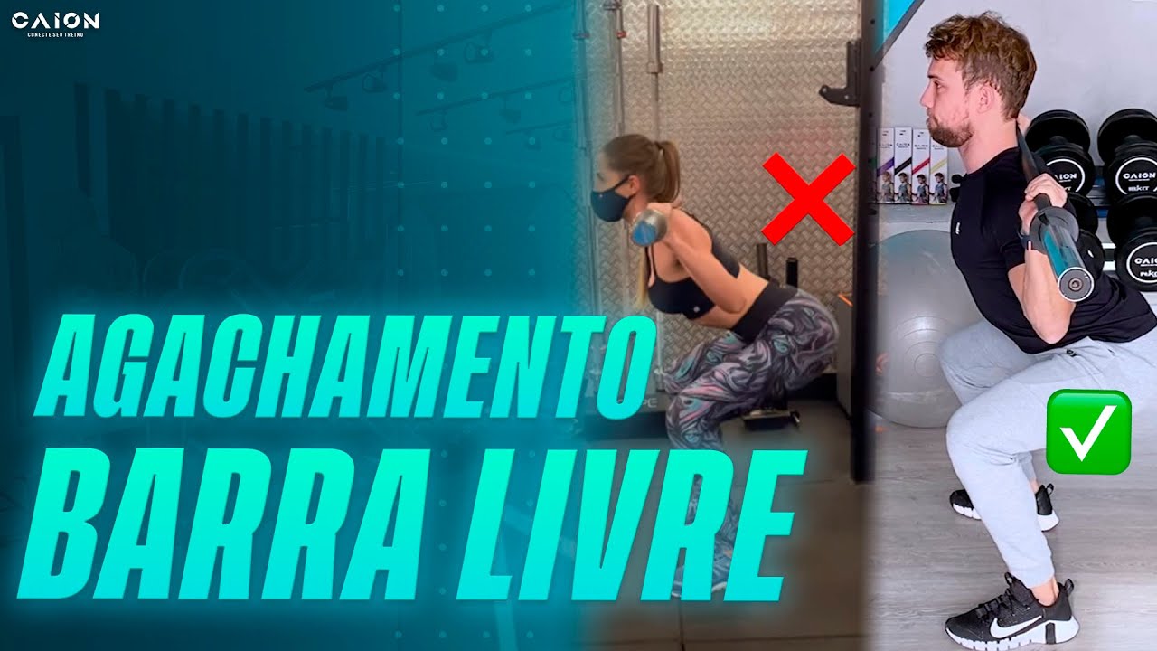 Agachamento na barra livre: detalhes que fazem toda a diferença para ganhar mais glúteos e coxas