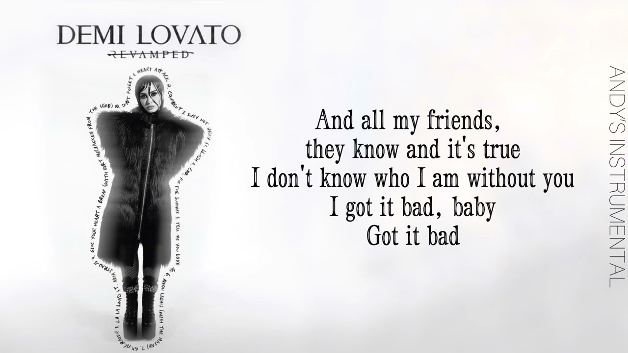 Demi Lovato - Tell Me You Love Me (Rock Version) Karaoke/ Instrumental + Backing Vocal