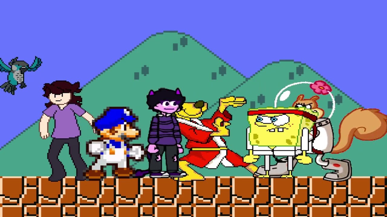 AN AMAZING FIGHT! TEAM SMG4  vs  TEAM KARATE SPONGEBOB | BEST OF 5