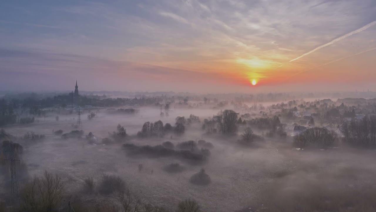 Spring sunrise (HDR) | DJI Drone | DJI 15 mm | Photographic Drone Diary | (4K)