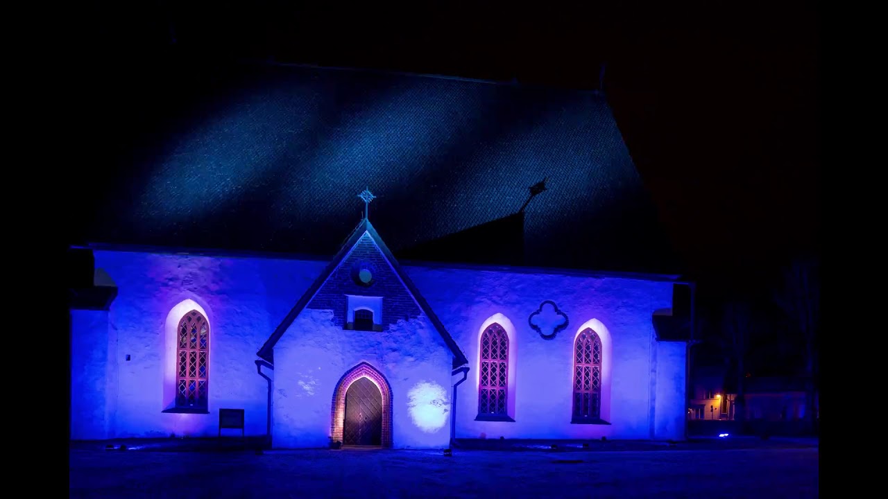 Finland 100 Independence day hyperlapse in old town of Porvoo
