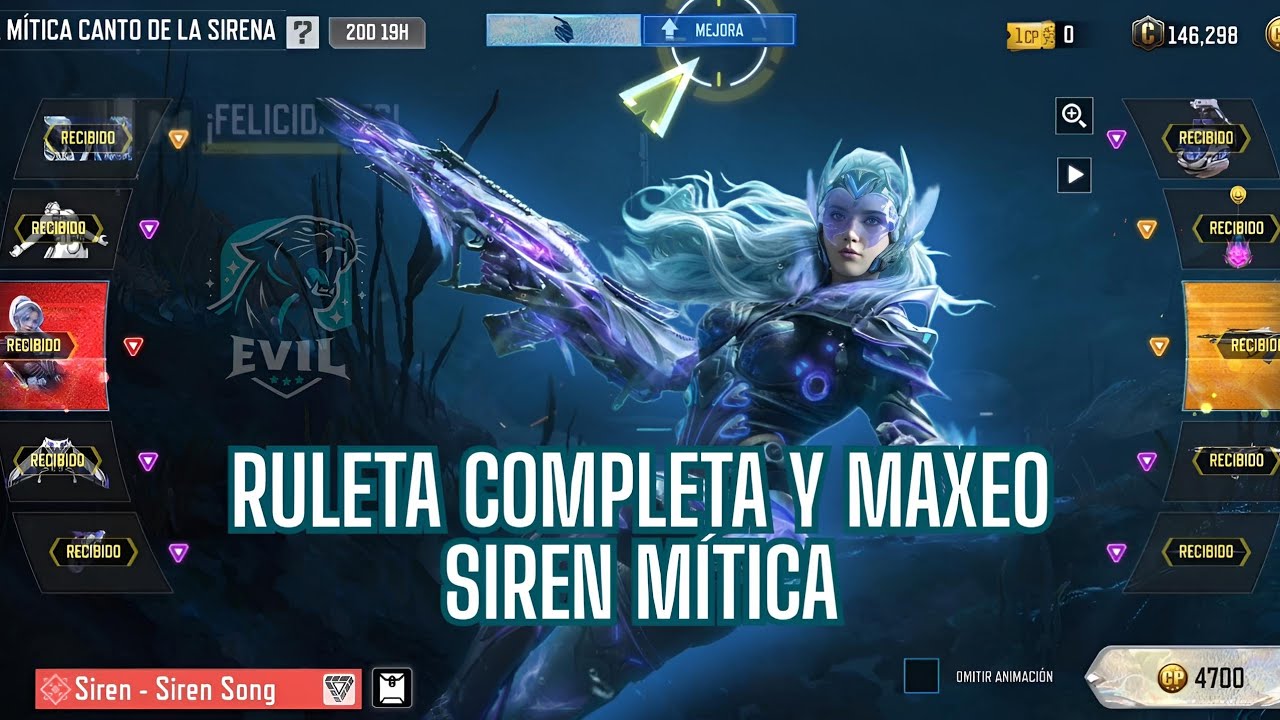 ¡El Regresó de la Siren Mítica! 🌊 | Maxeando la Siren Mítica | BK57 - Spectral Song | COD Mobile 🪖