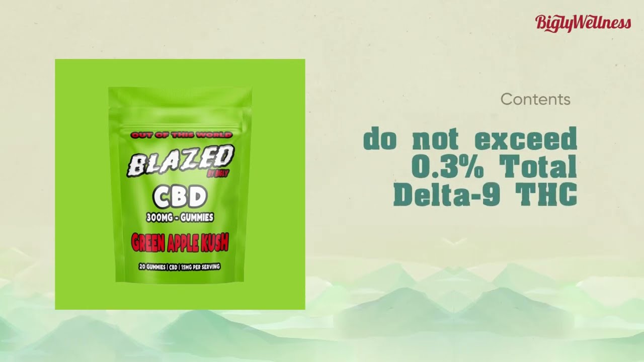Blazed CBD Green Apple Kush Gummies