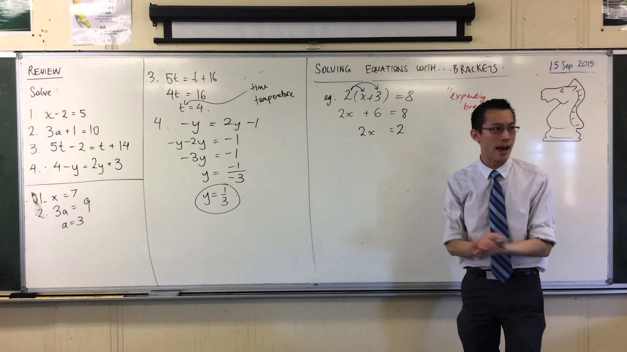 Solving Linear Equations w/ Brackets