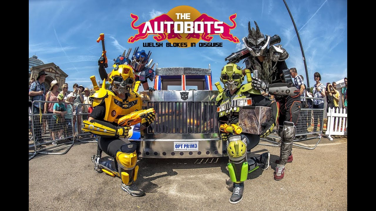 Red Bull Soapbox Race UK! Autobots Welsh Blokes In Disguse! Optimus Truck GoPro