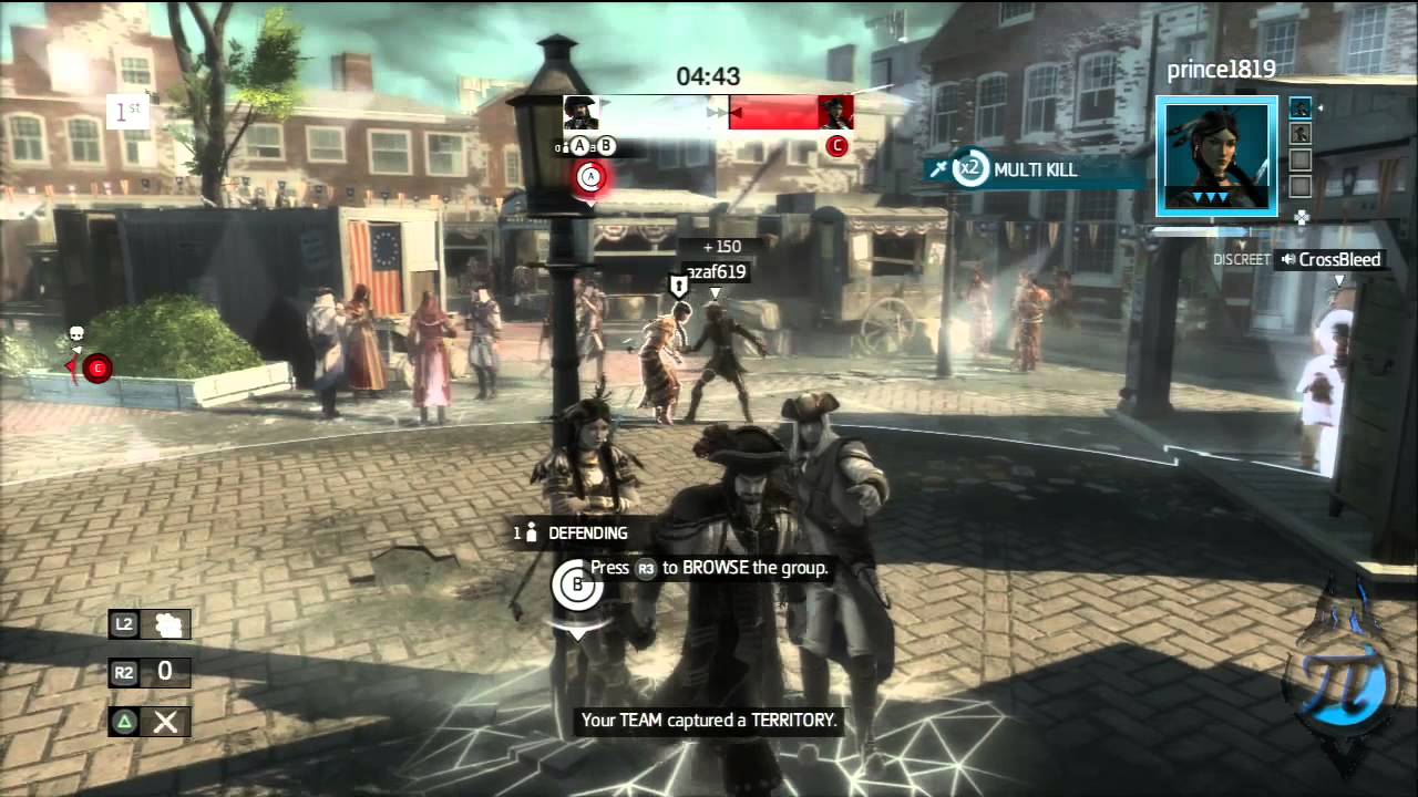 Assassin's Creed 3 Multiplayer | Domination - Dominating the Animus Core (AC3 Gameplay, PS3)