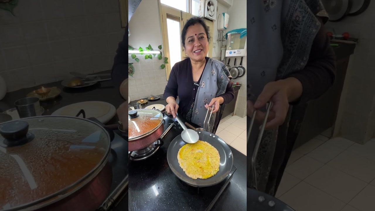 बिना प्याज़ लहसुन authentic कश्मीरी दम आलू-mooli के पानी को lock करके बनाये पराठे-सबने मजे लेकर खाये