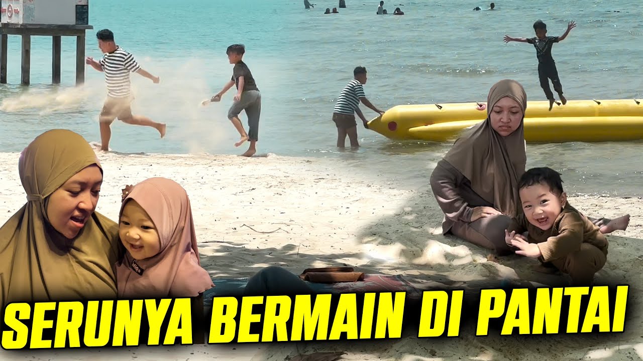 DITDIM FAMILY MAIN KE PANTAI BANDENGAN JEPARA!! DIMAS RENANG SENENG BANGET