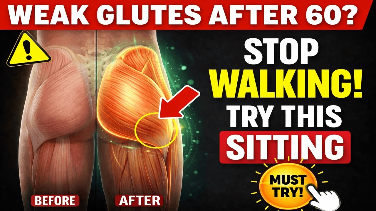 Fix Weak Glutes After 60: 5 Easy Home Exercises for Seniors