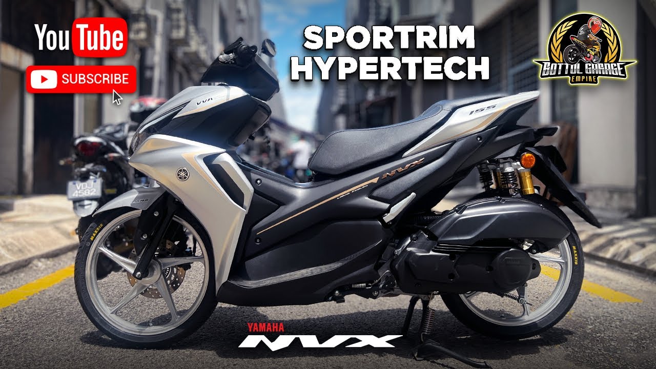 NVX 155 SILVER 🩶 TUKAR SPORTRIM HYPERTECH SILVER 🩶
