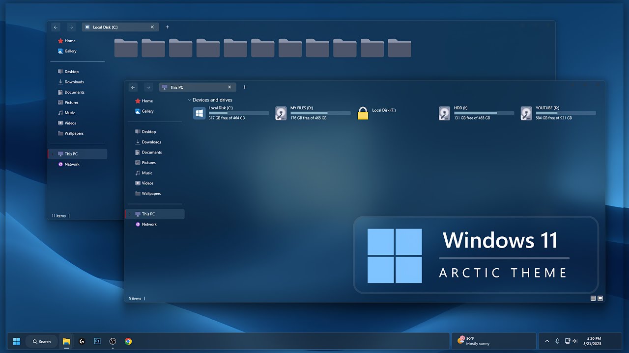 Windows 11 Arctic Nord Color Theme | Complete Customization Step-by-Step Guide