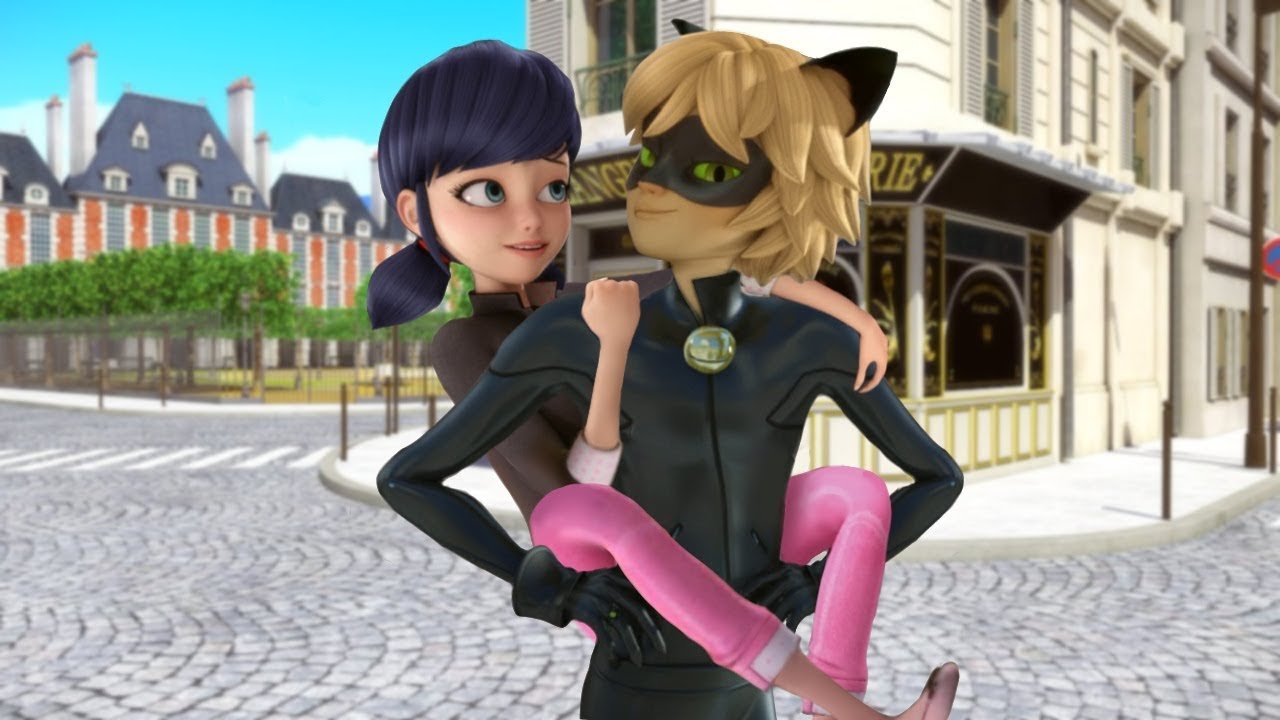 Marinette and Chat Noir Piggyback Ride I Miraculous Ladybug Speededit