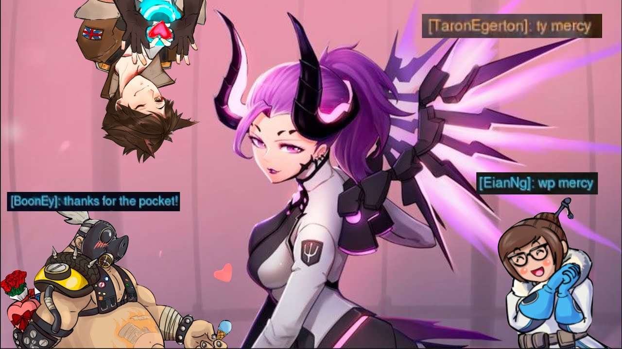 EVERYONE SIMPING FOR THIS MERCY ONE TRICK?! -Overwatch