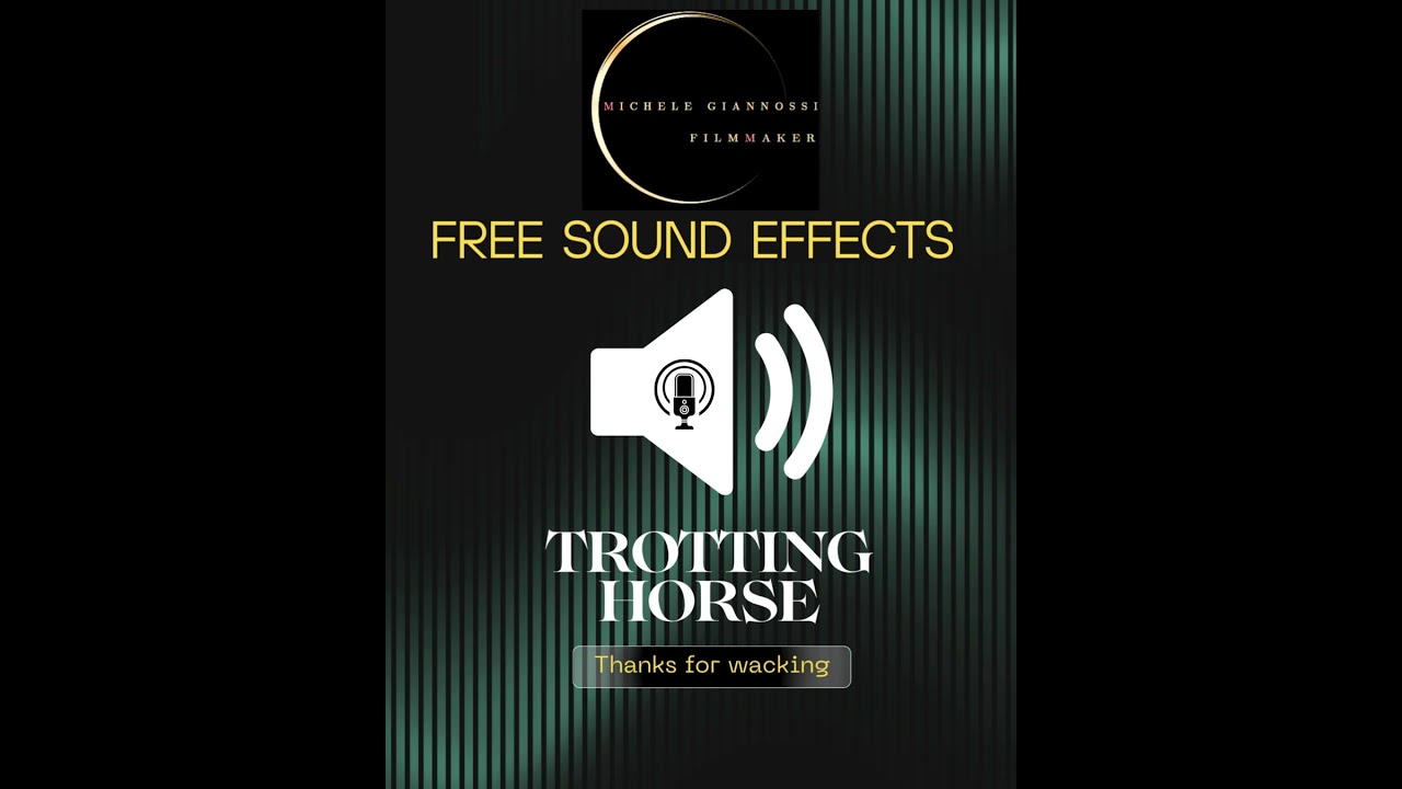 TROTTING HORSE -CAVALLO AL TROTTO #horse #cavalli  #freesoundeffects  #effettisonori  #audio #sound