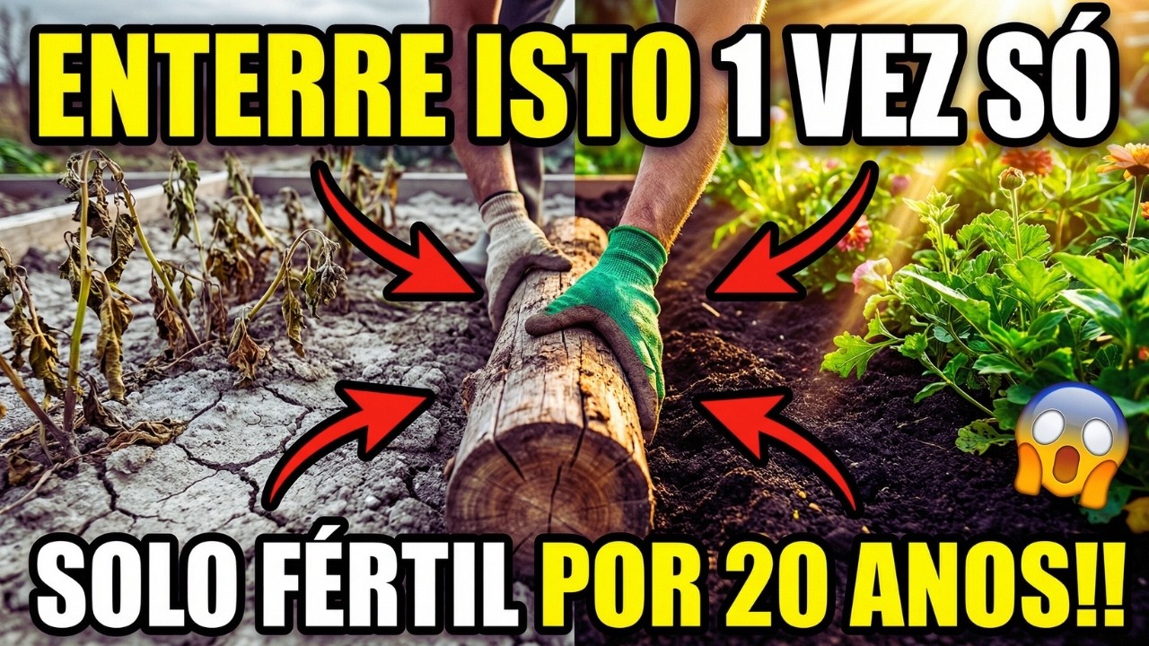 Este Pedaço de Madeira Multiplica a Fertilidade do Solo — Por Que Ninguém Ensina Isso?