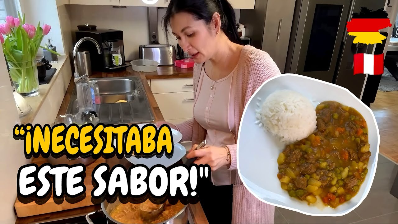 ¡NECESITABA ESTE SABOR! 🥹 Preparé picante de carne como en Perú en Alemania 🇩🇪  | Shirley Tocic