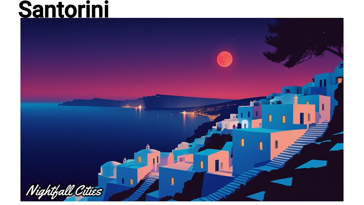 Jazz House Mix | Santorini Night Vibes – Smooth Lounge Beats