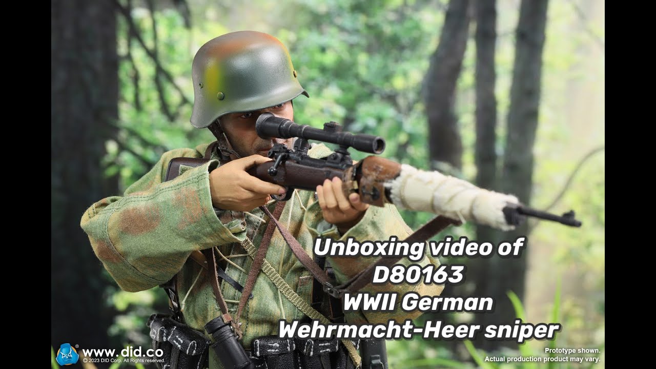 Видео распаковки D80163 «Немецкий снайпер Вермахта Вольфганг» времён Второй мировой войны