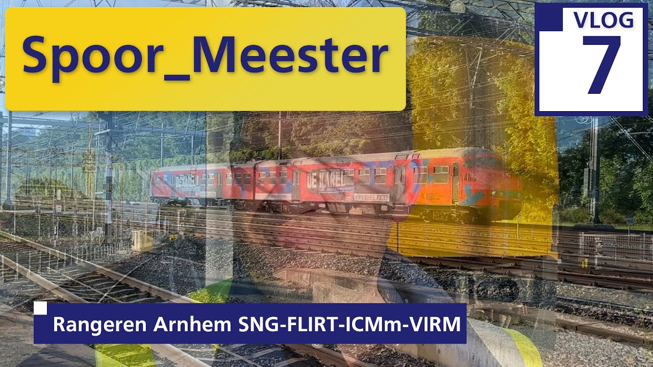 (4K) #railway #cabview NS Trein | Rangeerdienst Arnhem Berg met Flirt/SNG/ICMm/Virm #rangeren